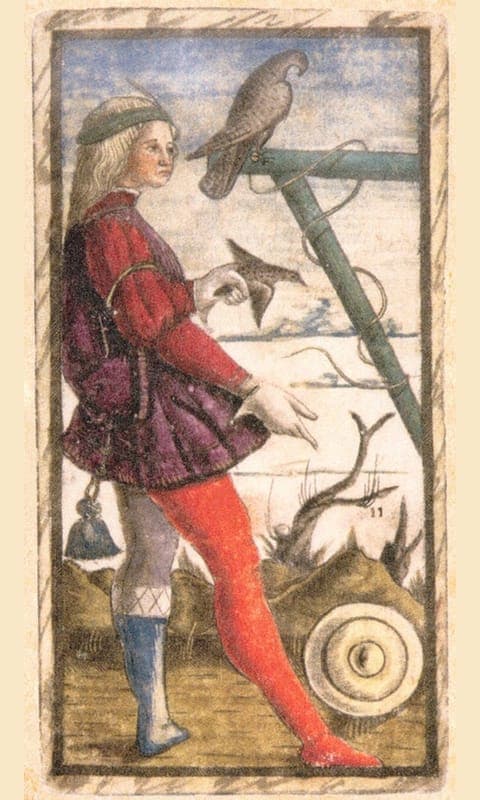 Page of Pentacles, Sola Busca deck