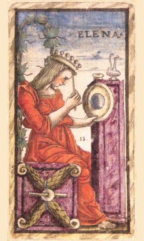 Queen of Pentacles, Sola Busca deck