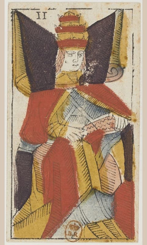 The High Priestess, Tarot de Viéville deck