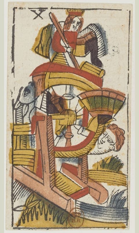 Wheel of Fortune, Tarot de Viéville deck
