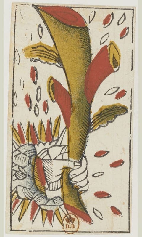 Ace of Wands, Tarot de Viéville deck