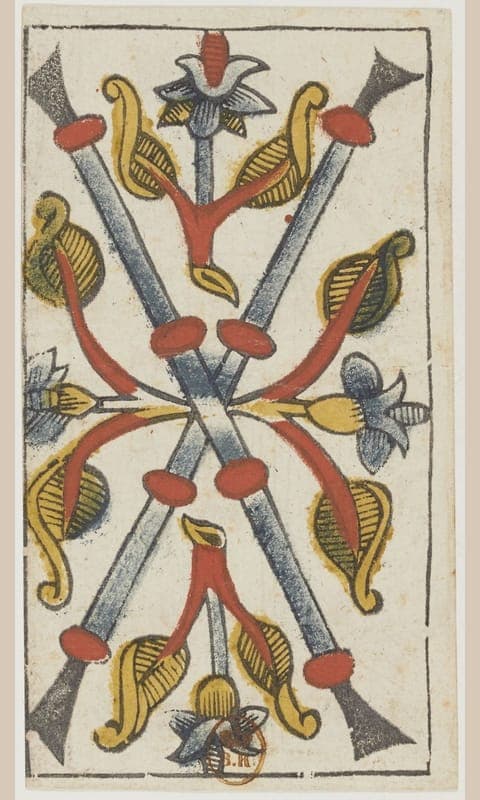 Two of Wands, Tarot de Viéville deck