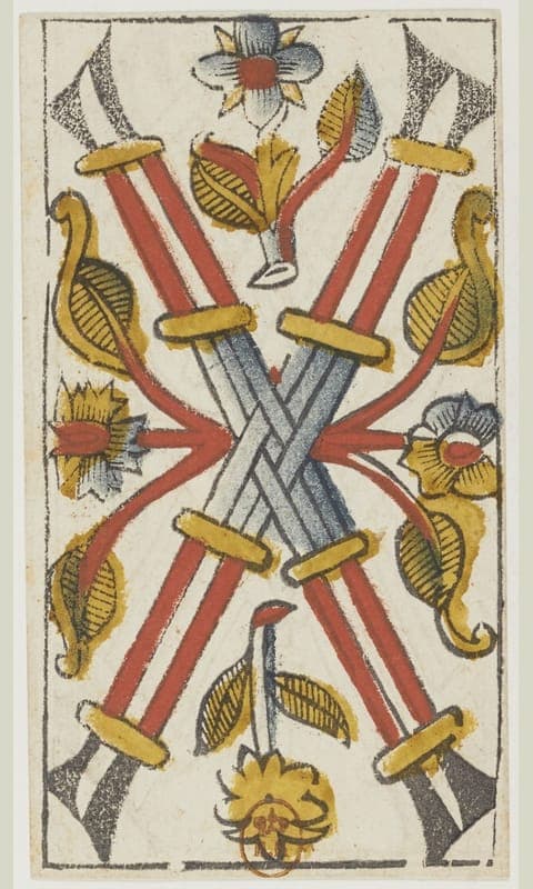 Four of Wands, Tarot de Viéville deck