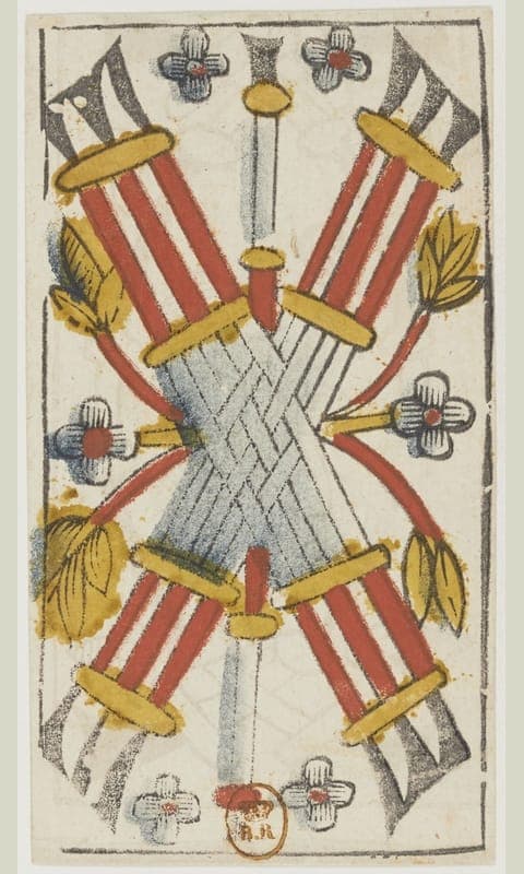 Seven of Wands, Tarot de Viéville deck