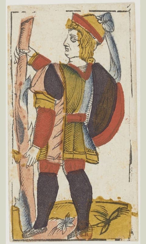 Page of Wands, Tarot de Viéville deck
