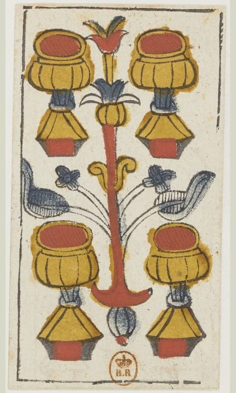 Four of Cups, Tarot de Viéville deck