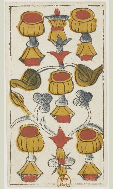 Five of Cups, Tarot de Viéville deck