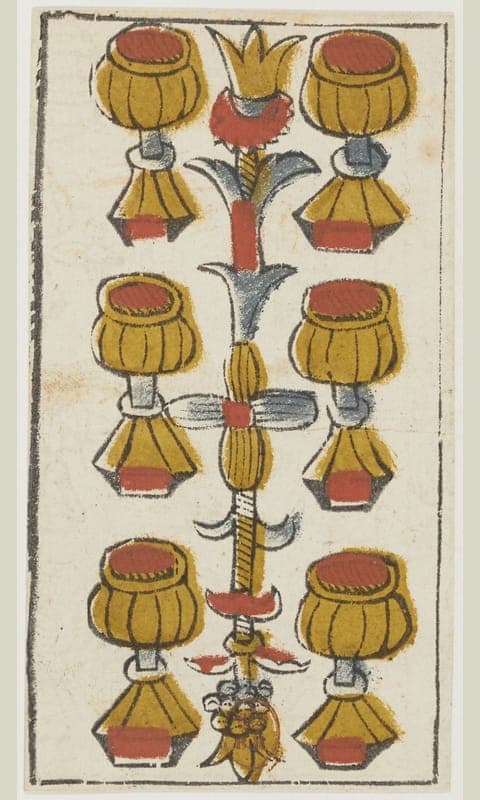 Six of Cups, Tarot de Viéville deck