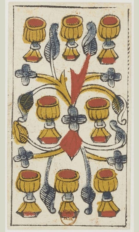 Eight of Cups, Tarot de Viéville deck