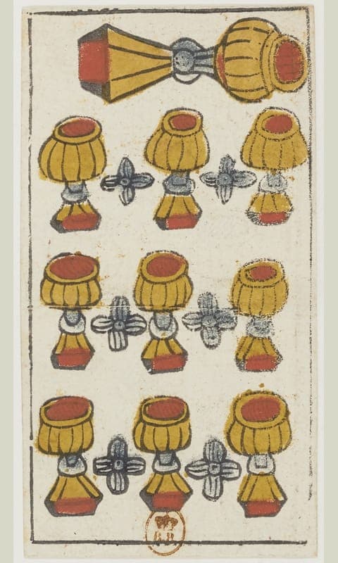 Ten of Cups, Tarot de Viéville deck