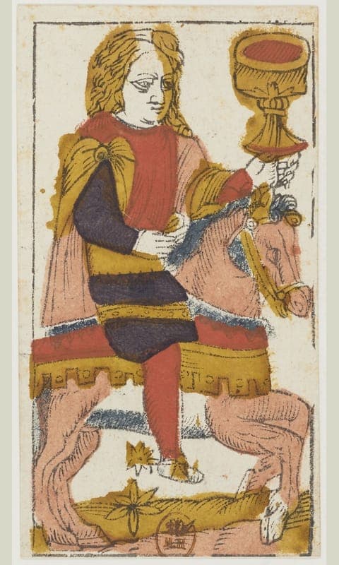 Knight of Cups, Tarot de Viéville deck