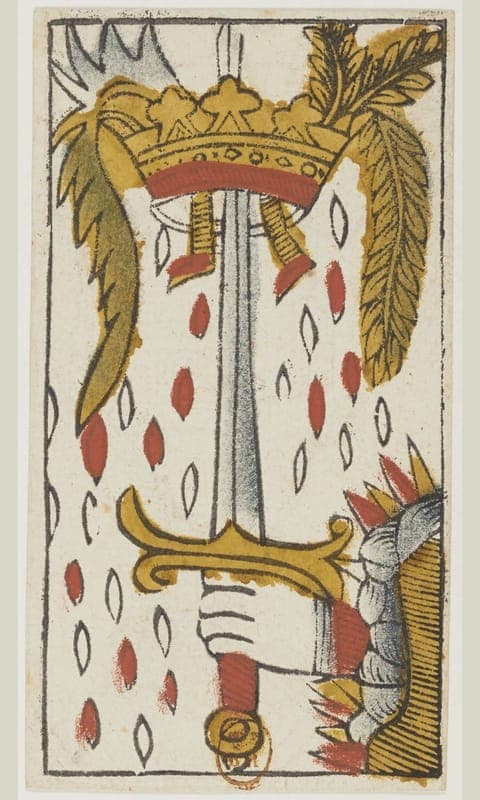 Ace of Swords, Tarot de Viéville deck