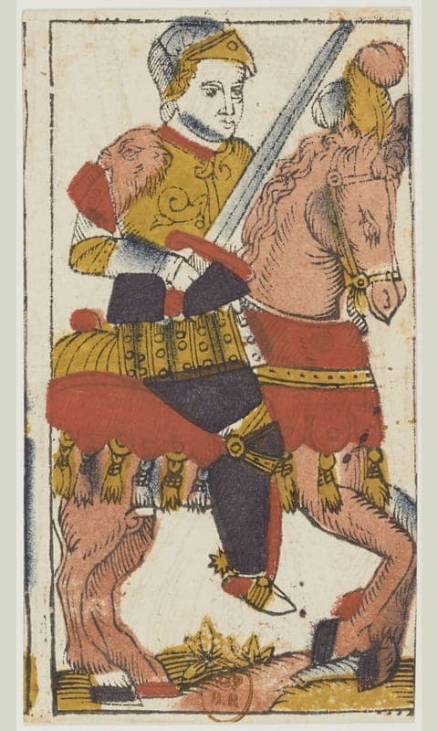 Knight of Swords, Tarot de Viéville deck