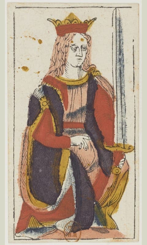 Queen of Swords, Tarot de Viéville deck