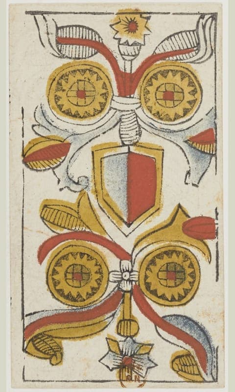 Four of Pentacles, Tarot de Viéville deck