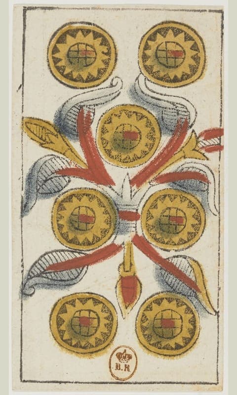 Seven of Pentacles, Tarot de Viéville deck