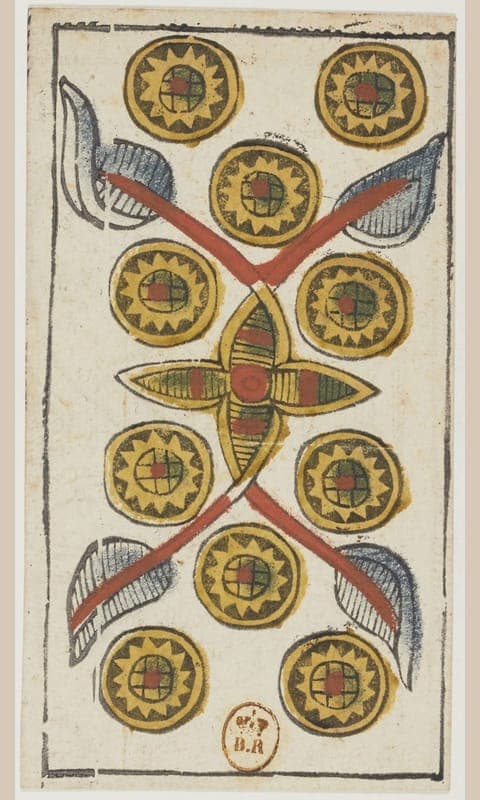 Ten of Pentacles, Tarot de Viéville deck