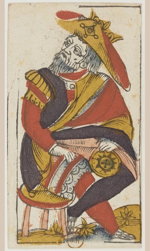 King of Pentacles, Tarot de Viéville deck
