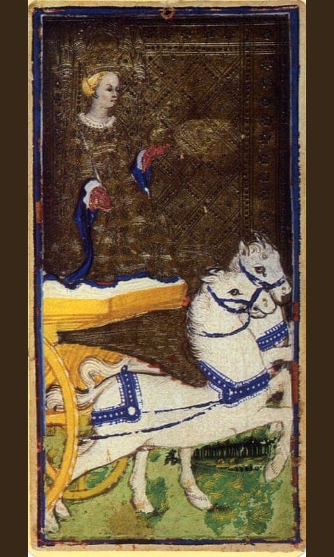 The Chariot, Visconti-Sforza deck