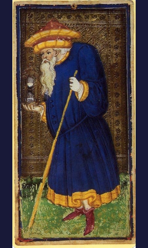 The Hermit, Visconti-Sforza deck