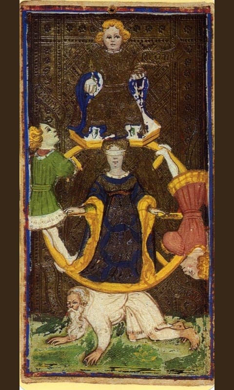 Wheel of Fortune, Visconti-Sforza deck