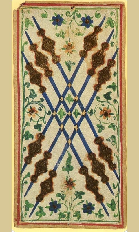 Six of Wands, Visconti-Sforza deck