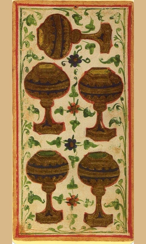 Five of Cups, Visconti-Sforza deck
