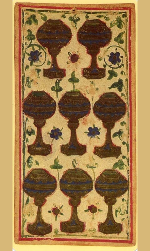 Eight of Cups, Visconti-Sforza deck