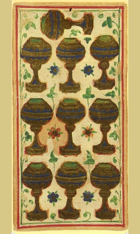 Ten of Cups, Visconti-Sforza deck