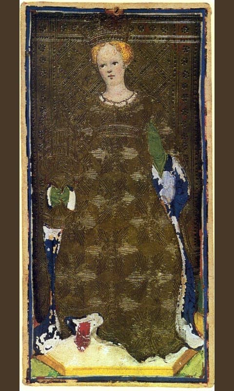 Queen of Cups, Visconti-Sforza deck