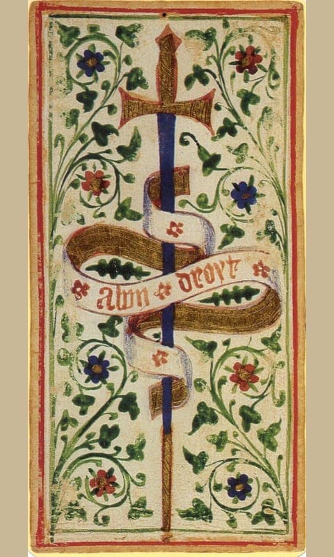 Ace of Swords, Visconti-Sforza deck