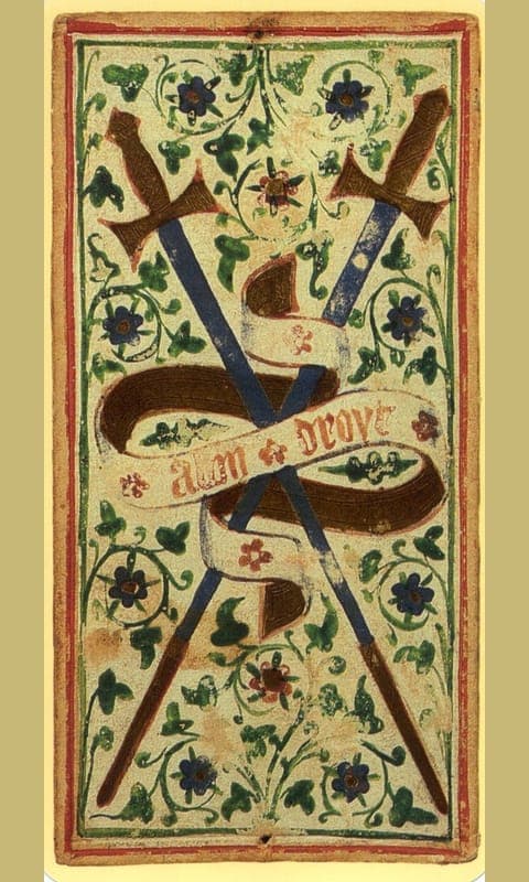 Two of Swords, Visconti-Sforza deck