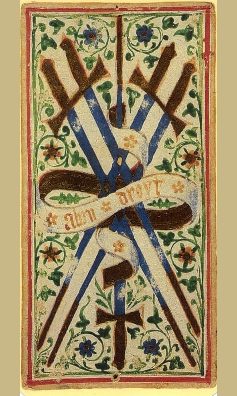 Five of Swords, Visconti-Sforza deck