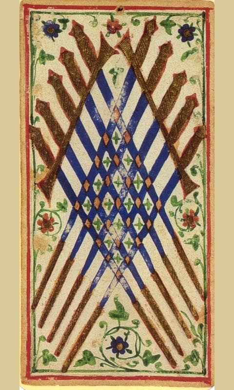 Ten of Swords, Visconti-Sforza deck