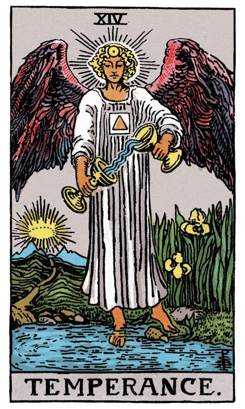 Temperance, Rider–Waite–Smith deck
