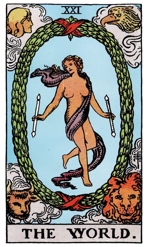 The World, Rider–Waite–Smith deck