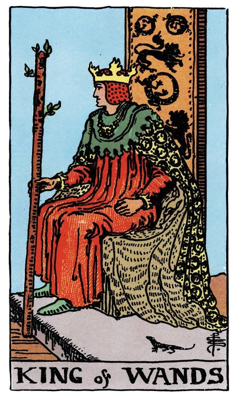 King of Wands, Rider–Waite–Smith deck