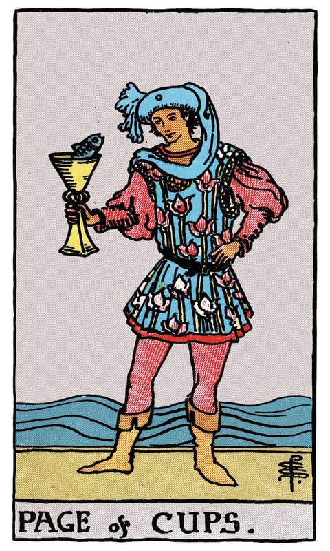 Page of Cups, Rider–Waite–Smith deck