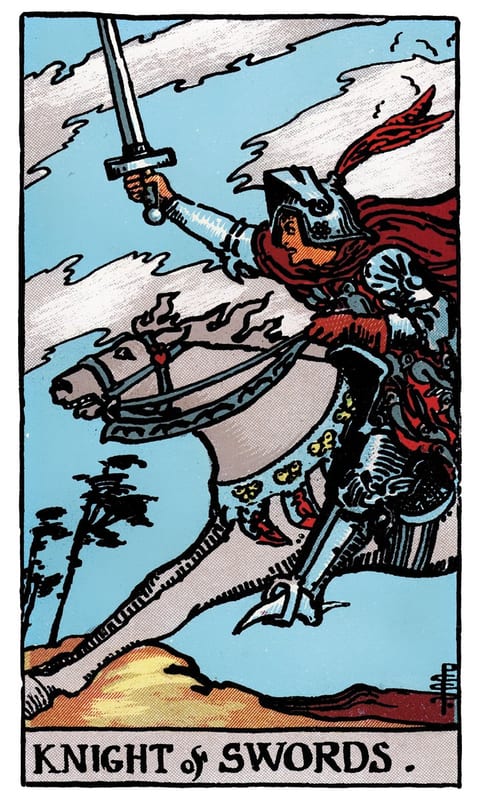 Knight of Swords, Rider–Waite–Smith deck