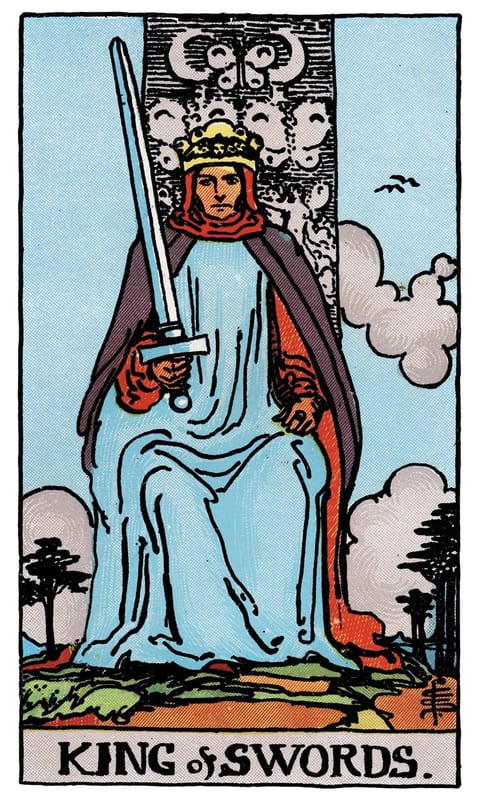 King of Swords, Rider–Waite–Smith deck